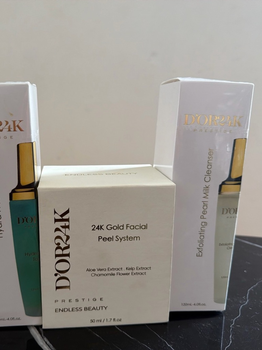 Prestige 24K Gold Facial Peel System - White